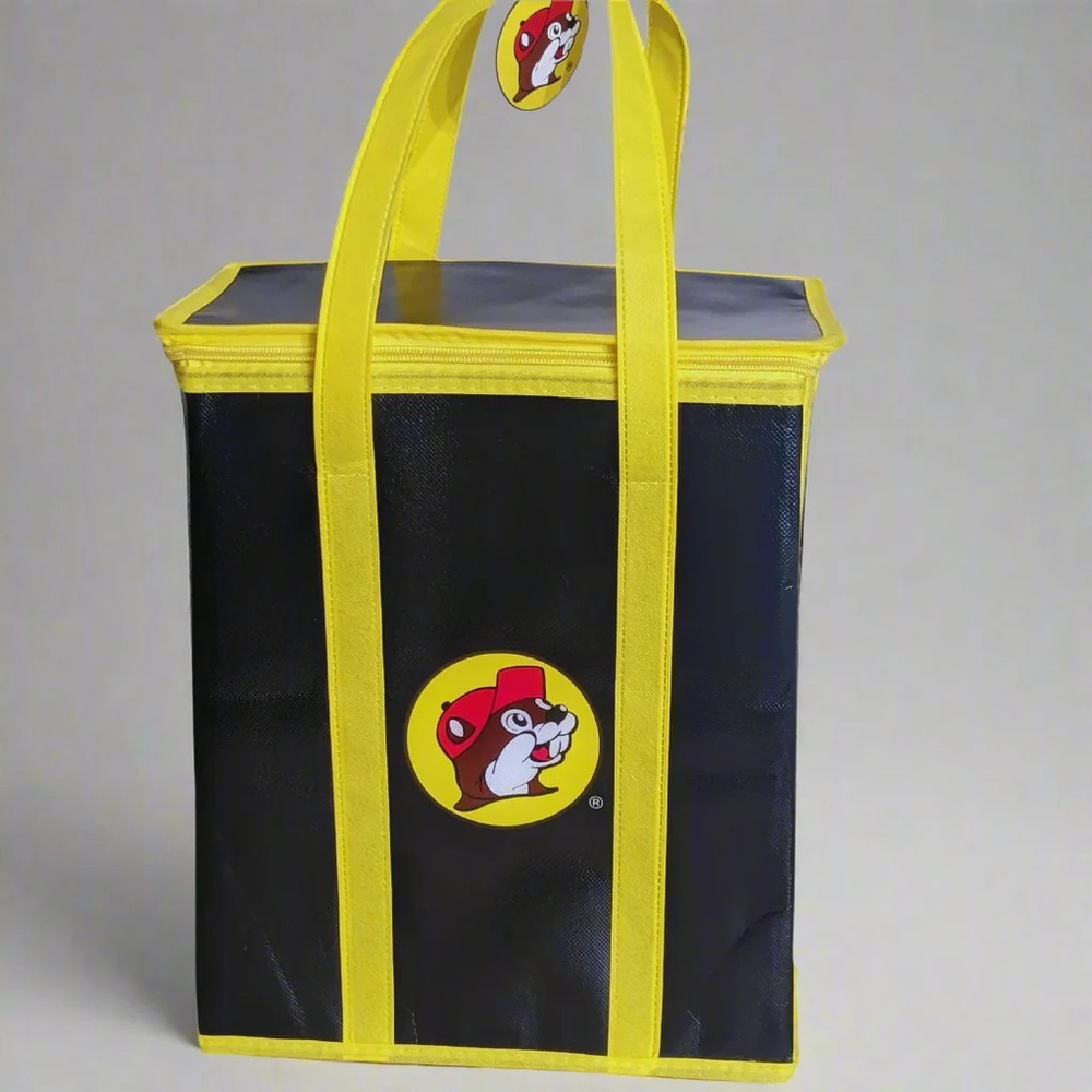Buc-ee's Black and Yellow Travel Bag
